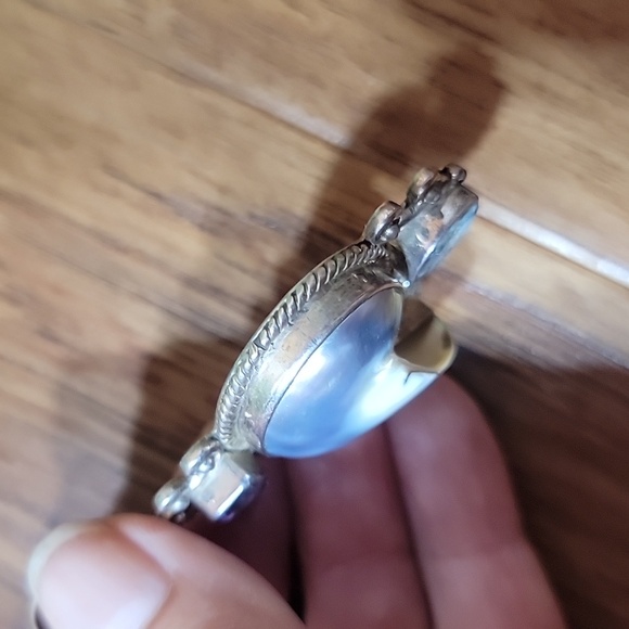 Mermaid Treasure Amethyst~Aquamarine~Sterling Silver Pendant - Picture 8 of 10